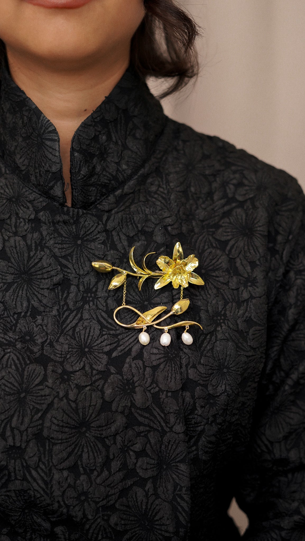 Orchid Brooch