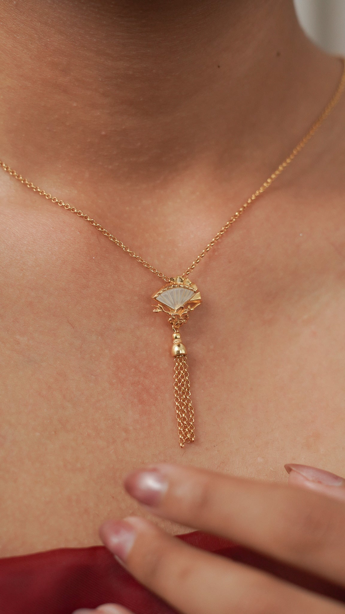Kipas Pendant with Mother of Pearl