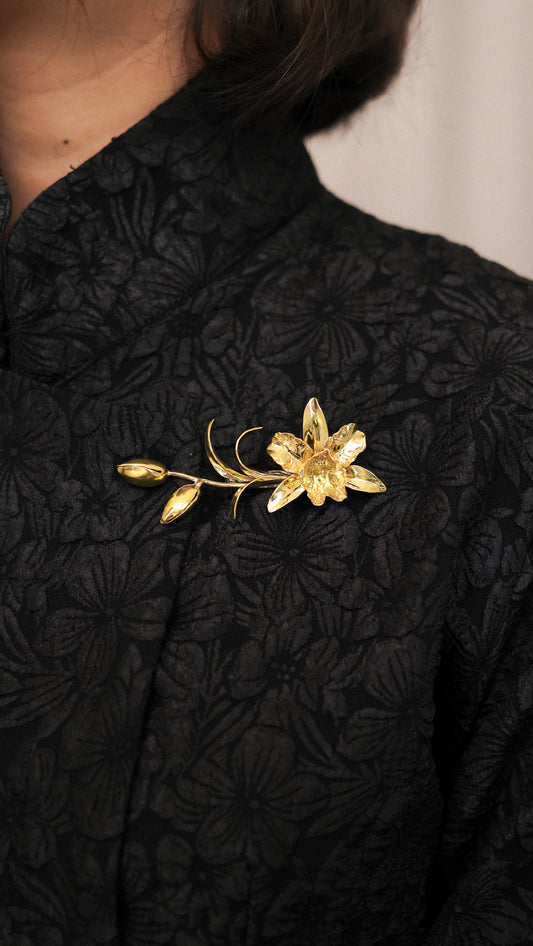 Orchid Brooch
