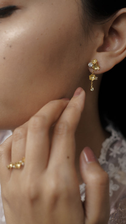 Tara 2in1 Earrings 18k Gold