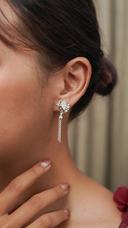 Kipas Earrings with Mother of Pearl