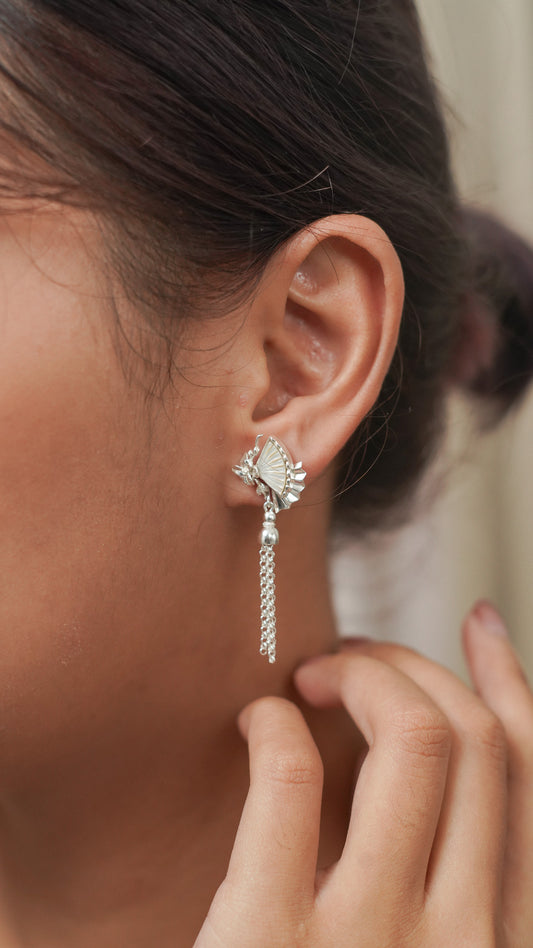 Kipas Earrings with Mother of Pearl