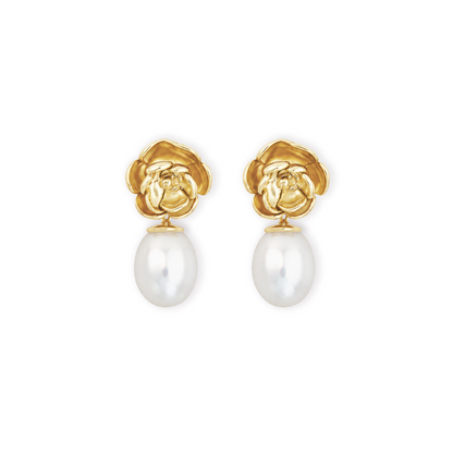 TITIAN JEWELRY - Peony Earstud with Pearl