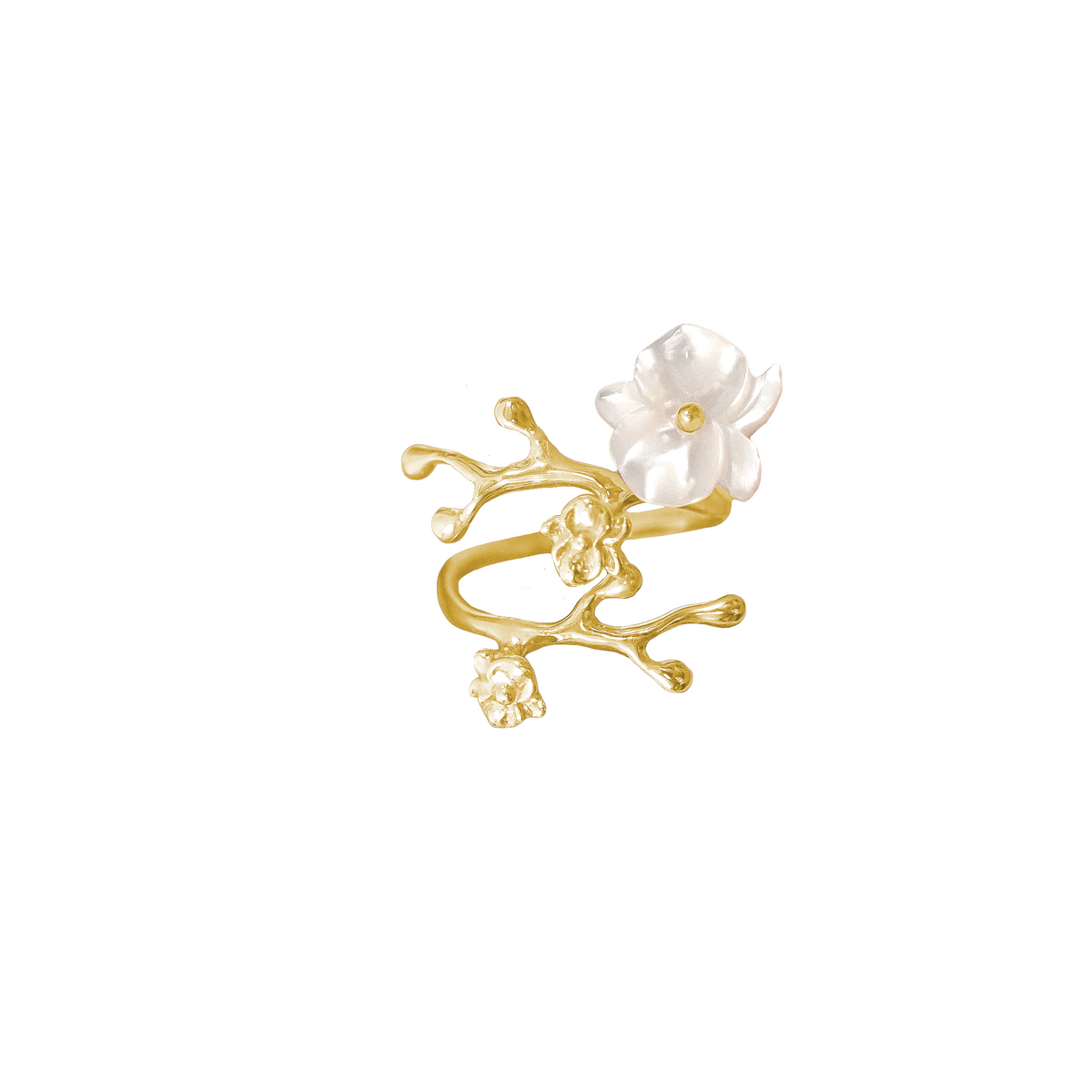 Phaluna Ring with Mother of Pearl
